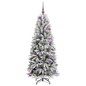 Albero di Natale Artificiale-Albero Natalizio con 150 LED Bianco 150 cm 823080