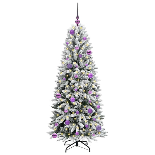 Albero di Natale Artificiale-Albero Natalizio con 150 LED Bianco 150 cm 823080