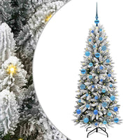 Albero di Natale Artificiale-Albero Natalizio con 150 LED Bianco 150 cm 325830