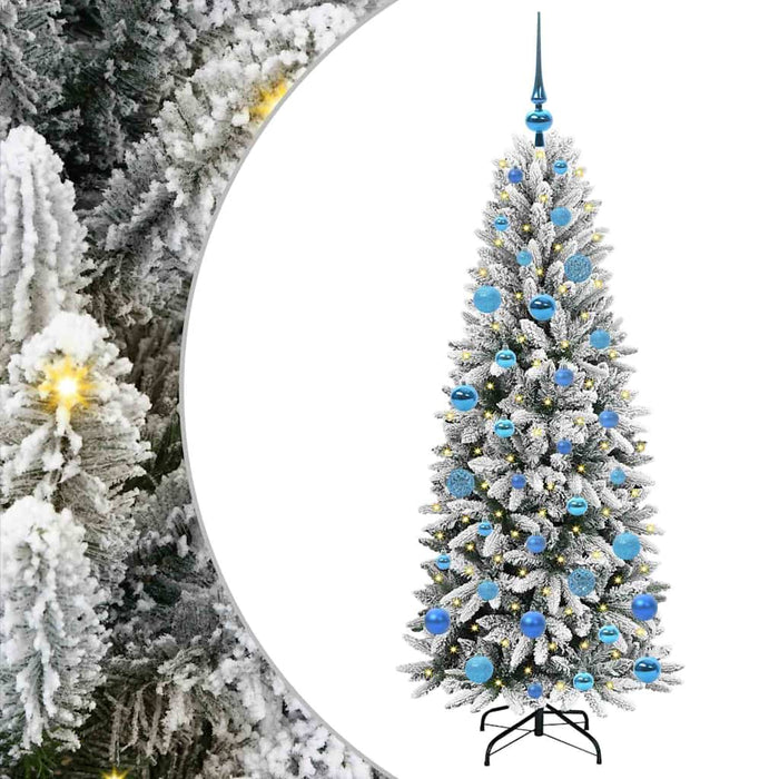 Albero di Natale Artificiale-Albero Natalizio con 150 LED Bianco 150 cm 325830