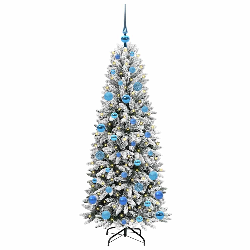 Albero di Natale Artificiale-Albero Natalizio con 150 LED Bianco 150 cm 325830
