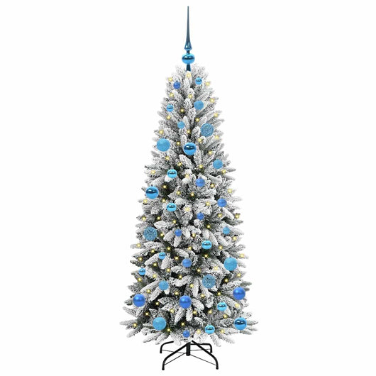 Albero di Natale Artificiale-Albero Natalizio con 150 LED Bianco 150 cm 325830