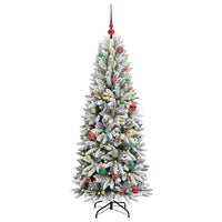 Albero di Natale Artificiale-Albero Natalizio con 150 LED Bianco 150 cm 812553