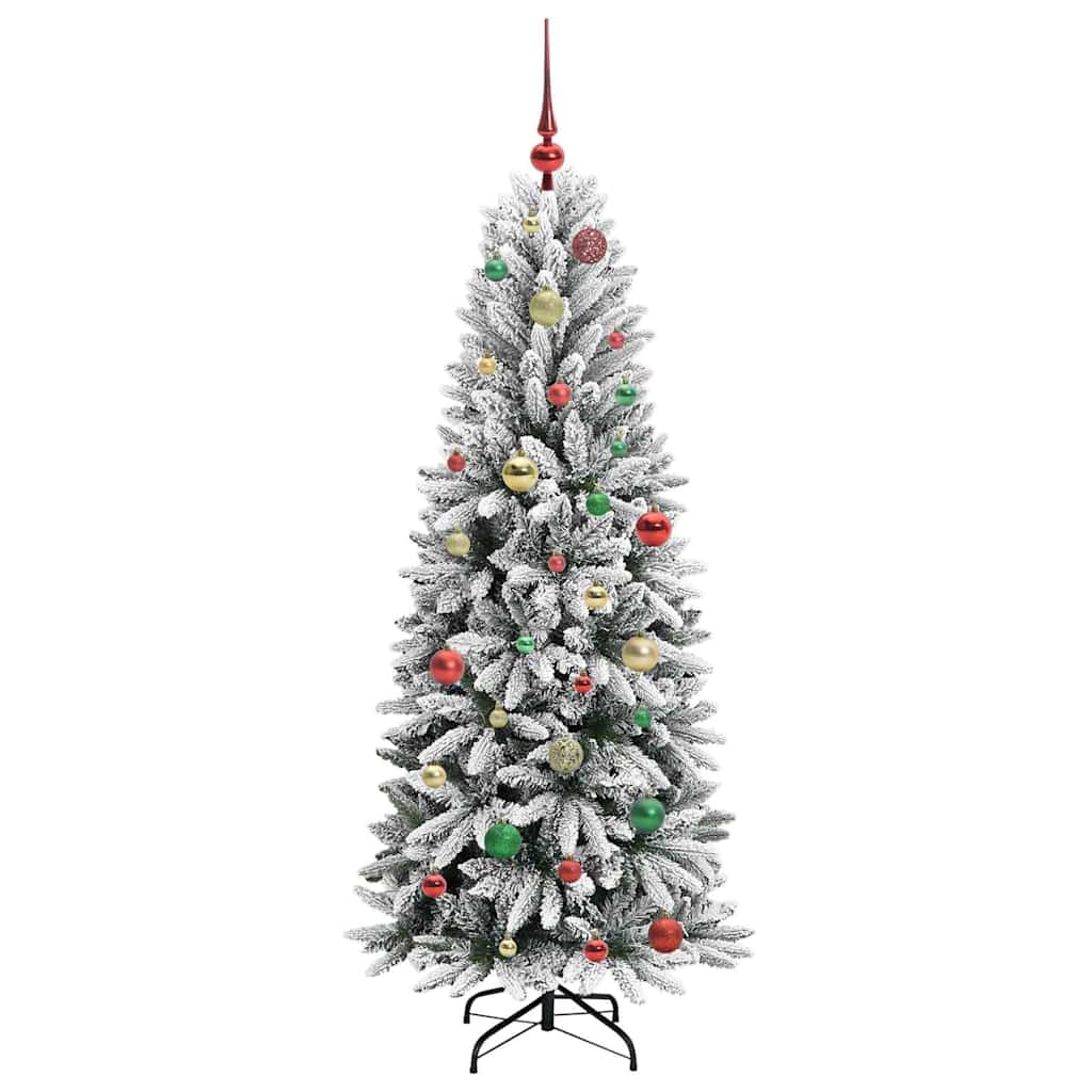 Albero di Natale Artificiale-Albero Natalizio con 150 LED Bianco 150 cm 812553