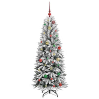 Albero di Natale Artificiale-Albero Natalizio con 150 LED Bianco 150 cm 812553