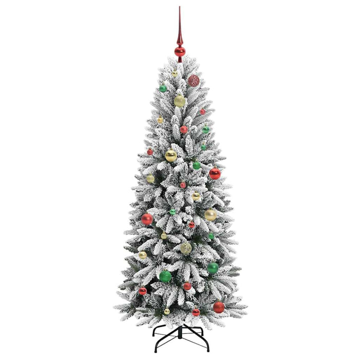 Albero di Natale Artificiale-Albero Natalizio con 150 LED Bianco 150 cm 812553