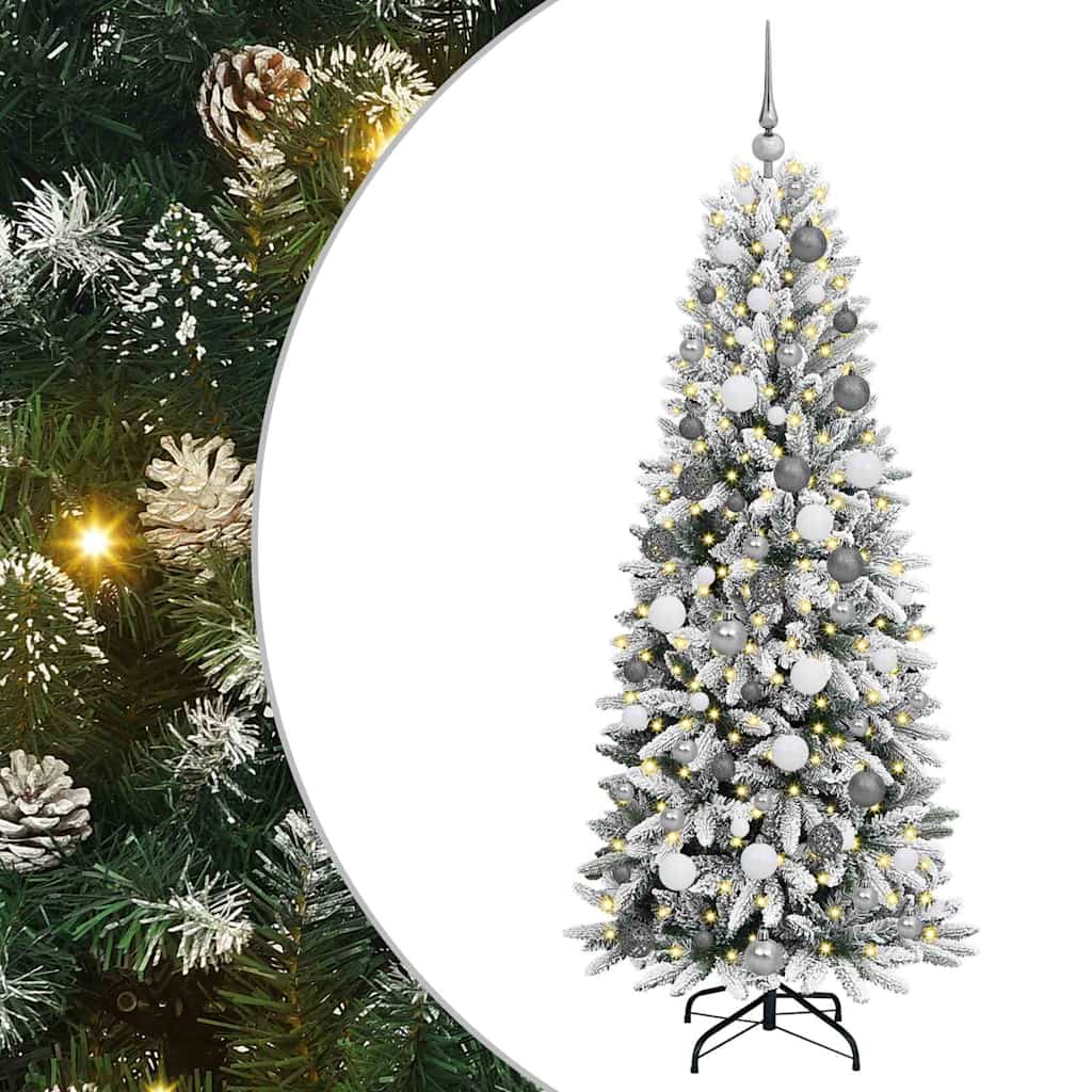 Albero di Natale artificiale Bianco 180 cm PVC 3396044