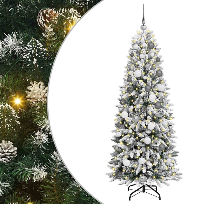 Albero di Natale artificiale Bianco 180 cm PVC 3396044