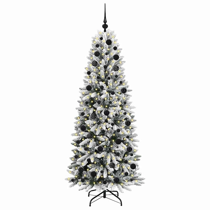Albero di Natale Artificiale-Albero Natalizio con 300 LED Bianco 180 cm 315344