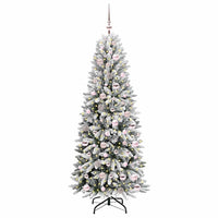 Albero di Natale Artificiale-Albero Natalizio con 300 LED Bianco 180 cm 441257