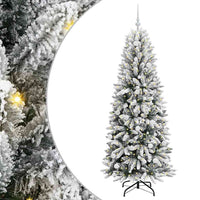 Albero di Natale Artificiale-Albero Natalizio con 300 LED Bianco 180 cm 705458