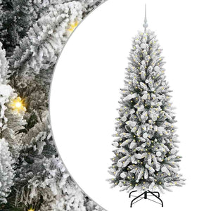Albero di Natale Artificiale-Albero Natalizio con 300 LED Bianco 180 cm 705458