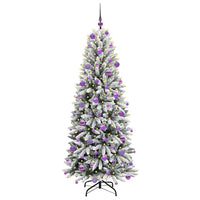 Albero di Natale Artificiale-Albero Natalizio con 300 LED Bianco 180 cm 167659