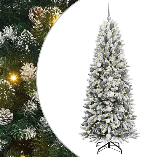 Albero di Natale artificiale Bianco 210 cm PVC 3396056