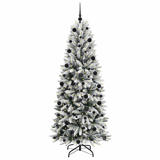 Albero di Natale Artificiale-Albero Natalizio con 300 LED Bianco 210 cm 622684