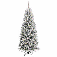 Albero di Natale Artificiale-Albero Natalizio con 300 LED Bianco 210 cm 434837