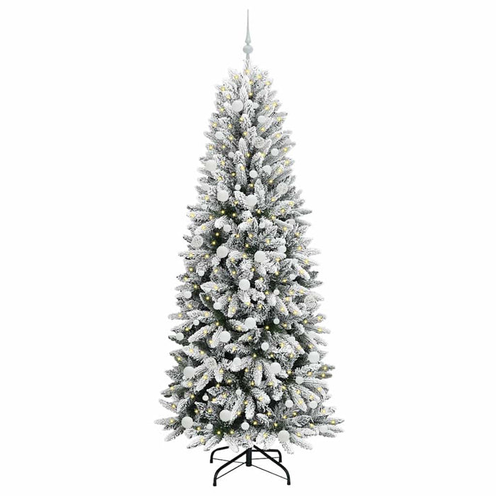 Albero di Natale Artificiale-Albero Natalizio con 300 LED Bianco 210 cm 864377
