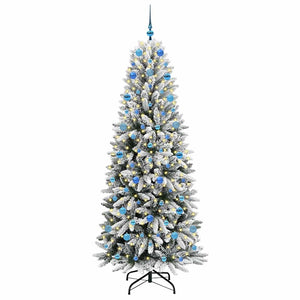 Albero di Natale Artificiale-Albero Natalizio con 300 LED Bianco 210 cm 679912