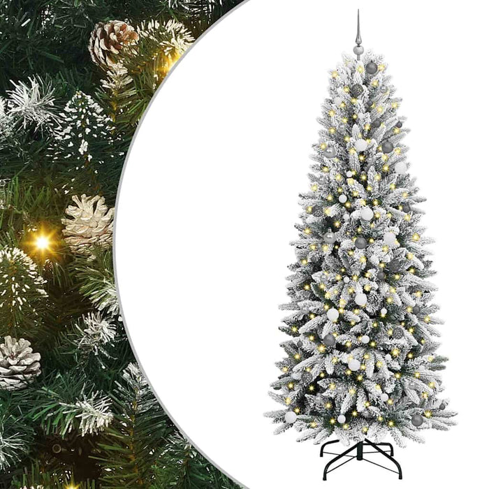 vidaXL Albero di Natale artificiale Bianco 240 cm PVC