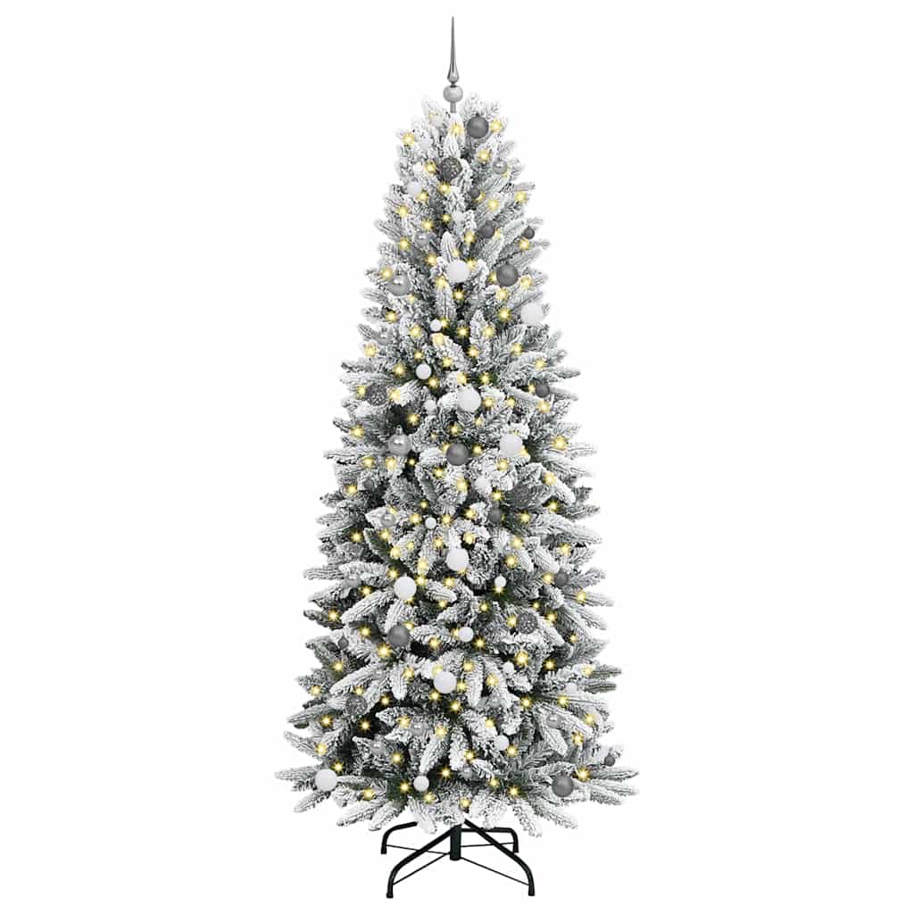 vidaXL Albero di Natale artificiale Bianco 240 cm PVC