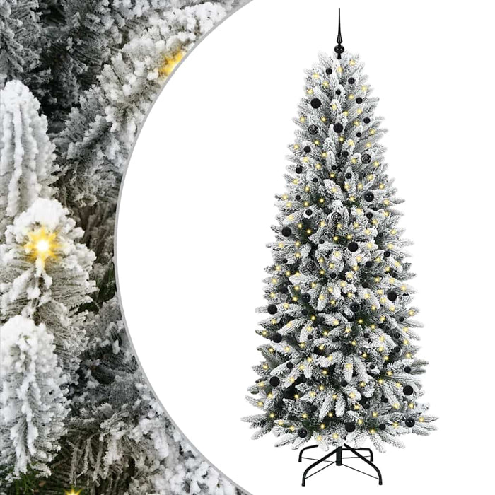 Albero di Natale Artificiale-Albero Natalizio con 300 LED Bianco 240 cm 813788