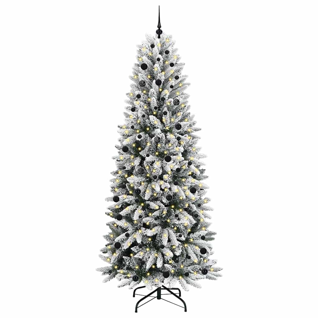 Albero di Natale Artificiale-Albero Natalizio con 300 LED Bianco 240 cm 813788