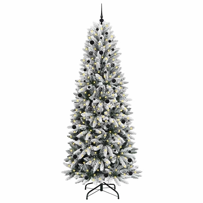 Albero di Natale Artificiale-Albero Natalizio con 300 LED Bianco 240 cm 813788