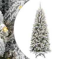 Albero di Natale Artificiale-Albero Natalizio con 300 LED Bianco 240 cm 371198