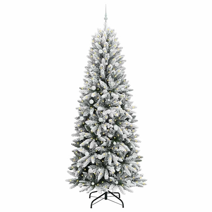 Albero di Natale Artificiale-Albero Natalizio con 300 LED Bianco 240 cm 926212