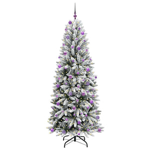 Albero di Natale Artificiale-Albero Natalizio con 300 LED Bianco 240 cm 613546