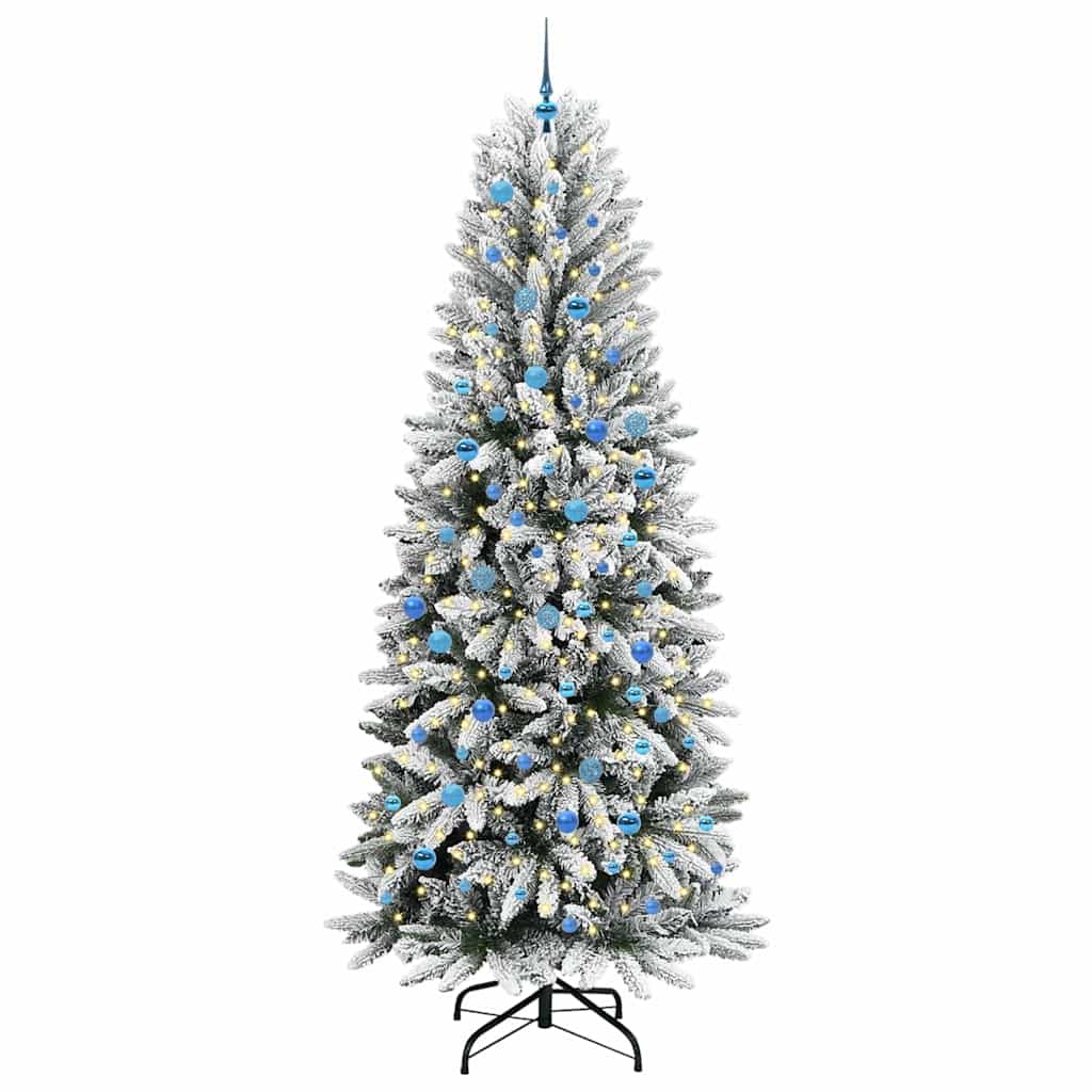 Albero di Natale Artificiale-Albero Natalizio con 300 LED Bianco 240 cm 767533