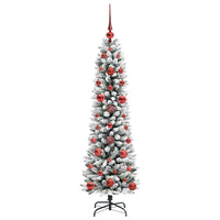 Albero di Natale artificiale con 150 LED Verde e bianco 120 cm 3396081
