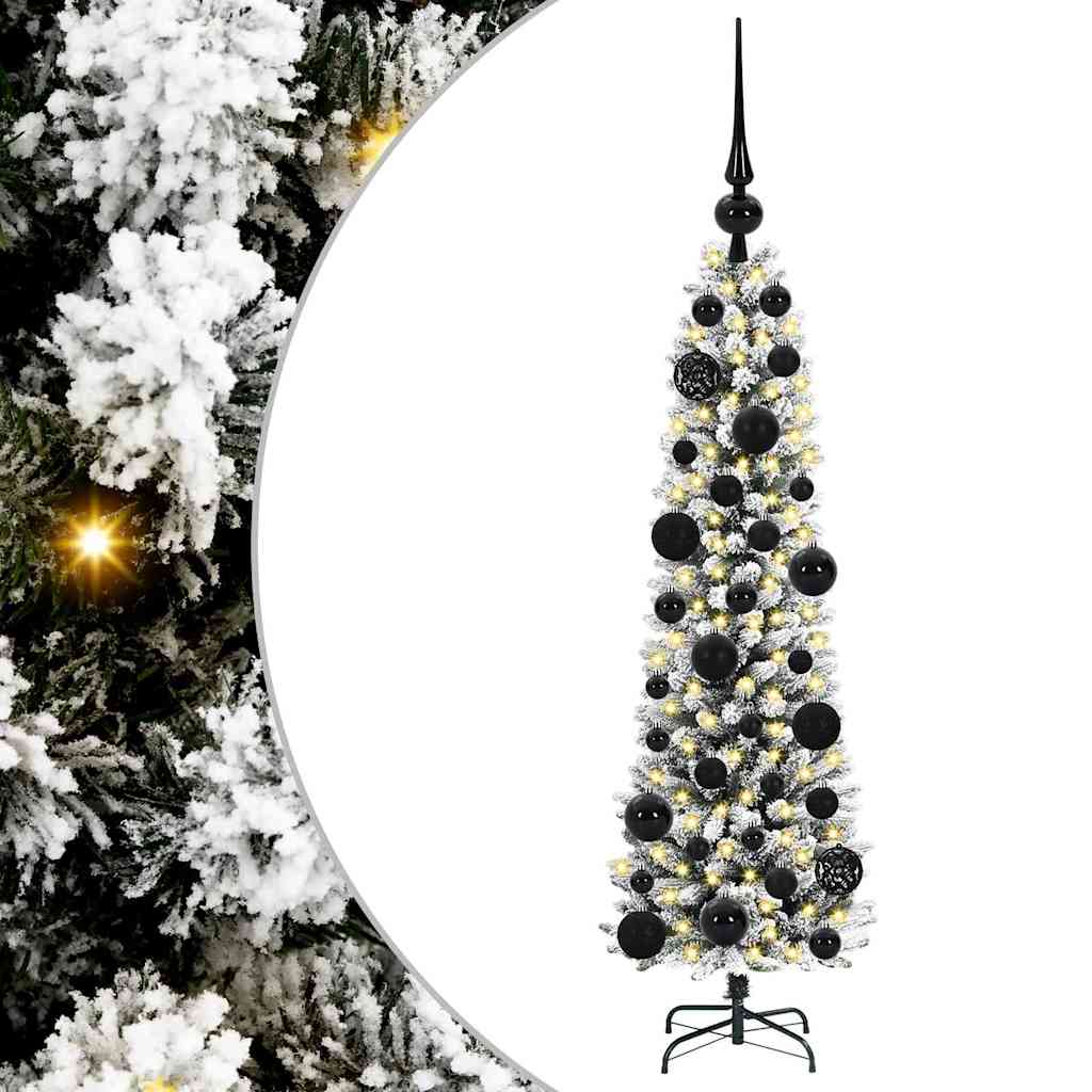 Albero di Natale Artificiale-Albero Natalizio con 150 LED Bianco 120 cm 758530