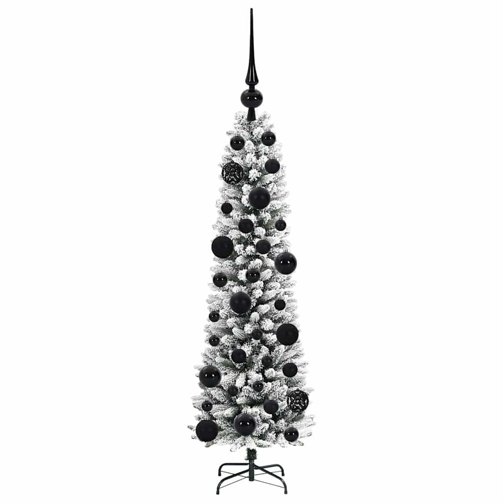 Albero di Natale artificiale con 150 LED Verde e bianco 120 cm 3396082