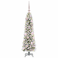 Albero di Natale Artificiale-Albero Natalizio con 150 LED Bianco 120 cm 161352