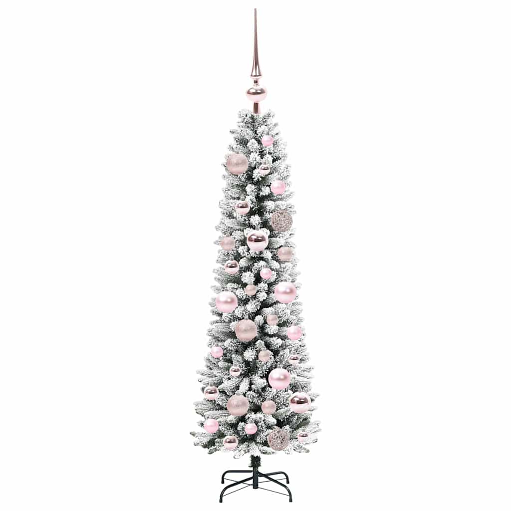 Albero di Natale artificiale con 150 LED Verde e bianco 120 cm 3396083