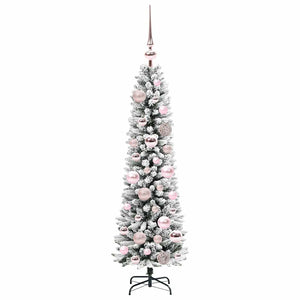 Albero di Natale artificiale con 150 LED Verde e bianco 120 cm 3396083