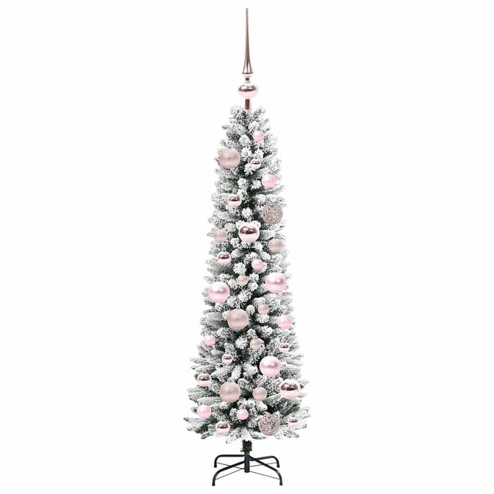 Albero di Natale artificiale con 150 LED Verde e bianco 120 cm 3396083