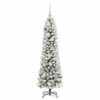 Albero di Natale Artificiale-Albero Natalizio con 150 LED Bianco 120 cm 622151