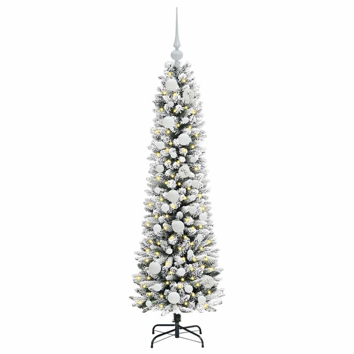 Albero di Natale Artificiale-Albero Natalizio con 150 LED Bianco 120 cm 622151