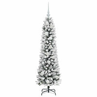 Albero di Natale artificiale con 150 LED Verde e bianco 120 cm 3396084