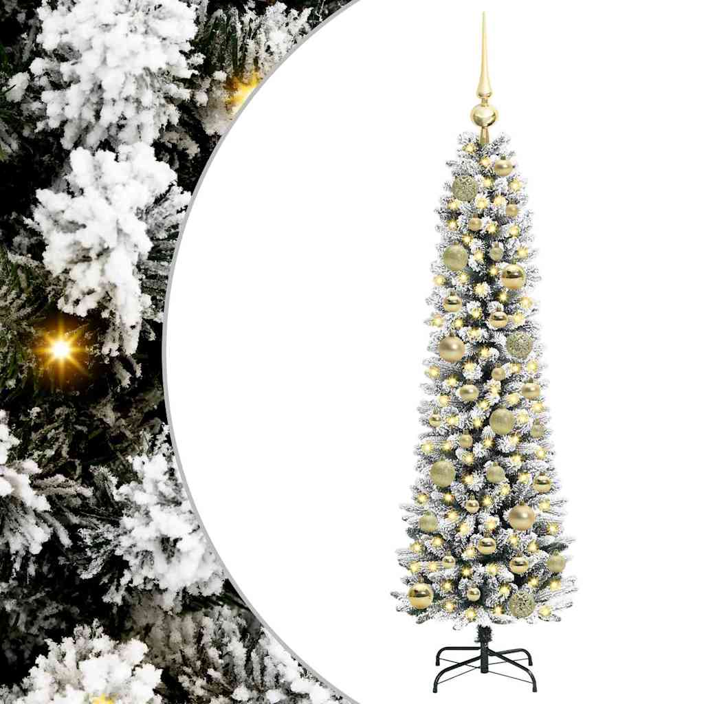 Albero di Natale Artificiale-Albero Natalizio con 150 LED Bianco 120 cm 102223