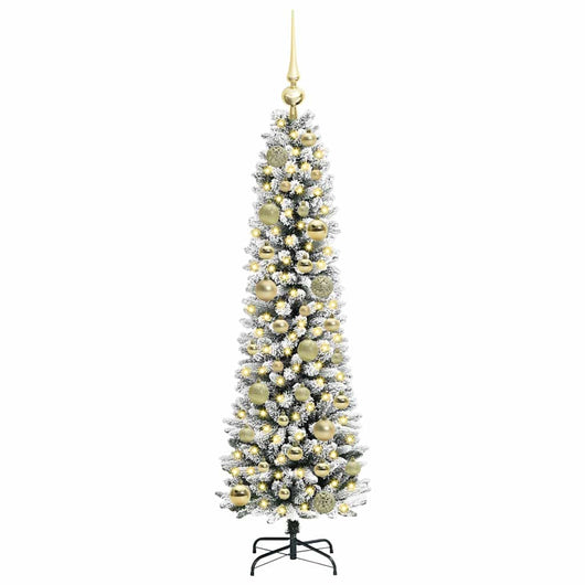 Albero di Natale Artificiale-Albero Natalizio con 150 LED Bianco 120 cm 102223