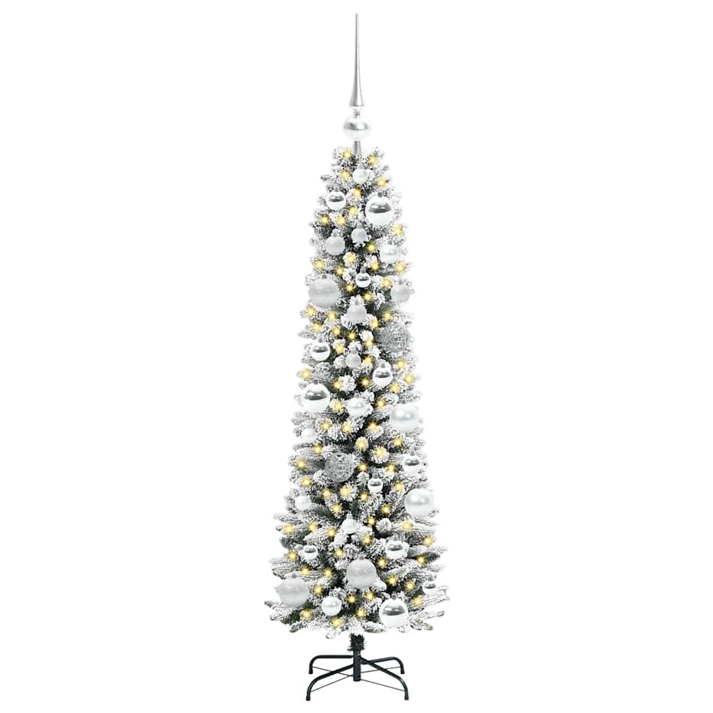 Albero di Natale Artificiale-Albero Natalizio con 150 LED Bianco 120 cm 868937