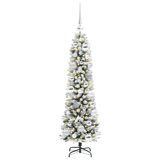 Albero di Natale Artificiale-Albero Natalizio con 150 LED Bianco 120 cm 868937