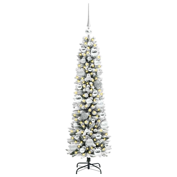 Albero di Natale Artificiale-Albero Natalizio con 150 LED Bianco 120 cm 868937