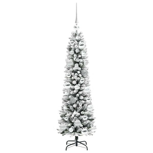 Albero di Natale artificiale con 150 LED Verde e bianco 120 cm 3396086
