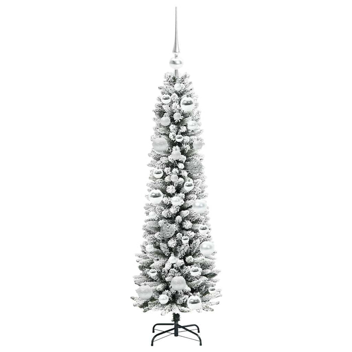 Albero di Natale artificiale con 150 LED Verde e bianco 120 cm 3396086