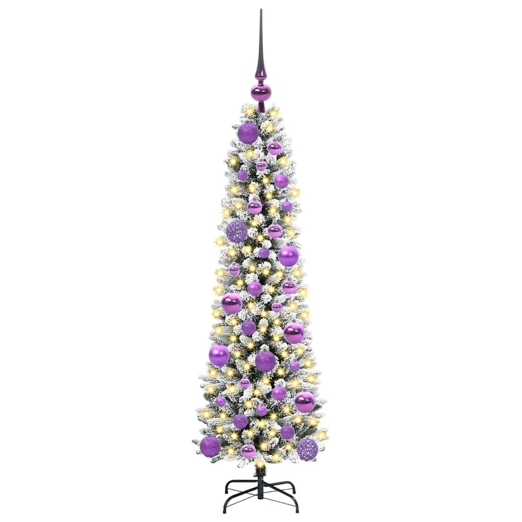 Albero di Natale Artificiale-Albero Natalizio con 150 LED Bianco 120 cm 346079