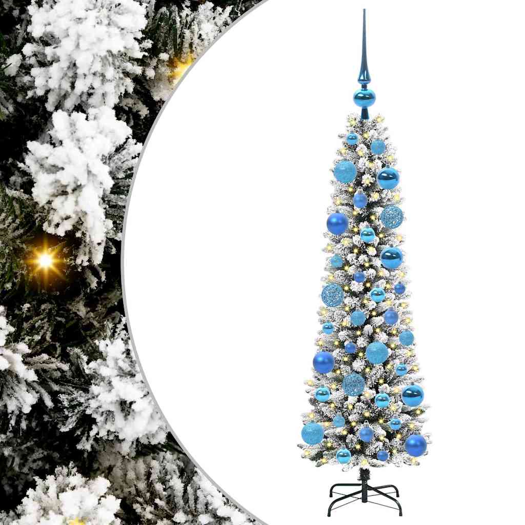 Albero di Natale Artificiale-Albero Natalizio con 150 LED Bianco 120 cm 875618